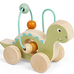 Holzauto - Diplodocus mit Labyrinth - Bigjigs. Spielzeiug, Taufgeschenk