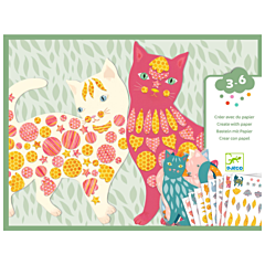 Djeco - Basteln, Sticker - Elodie's Cute Cats. Spielzeug