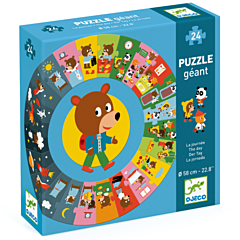 Djeco Puzzle - Der Tag - 24 Teile. Spielzeug