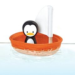Wasserspielzeug - Segelboot aus Holz - Pinguin - Ökologisch von PlanToys