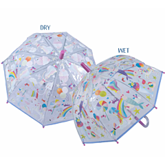 Floss & Rock - Regenschirm mit Farbwechsel - Fantasy Transparent