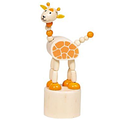 Wackeltiere aus Holz - Giraffe - Goki. Spielzeug