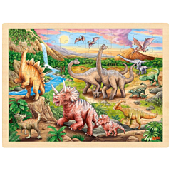 Puzzle - Dinosaurierwanderung - 96 Teile - Goki. Spielzeug