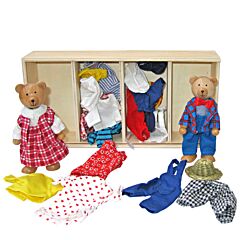 Puppenfamilie - Die Bären Benna & Bennoh mit Kleidern