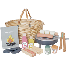 Jabadabado - Picknickkorb mit BBQ - Kaufladen - Spielzeug