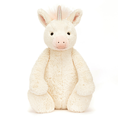 Jellycat Kuscheltier - Einhorn 31 cm - Bashful Unicorn Original. Spielzeug, Taufgeschenk