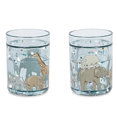 Konges slöjd - Glas mit Glitzerkonfetti - 2 st - Safari