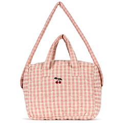 Konges slöjd - Wickeltasche für die Puppe - Powder pink check. Spielzeug