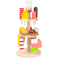 Kaufladen - Eisständer aus Holz -Luigi. Spielzeug