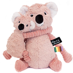 Kuscheltier - Koala mit Baby - 35 cm - rosa - Les deglingos. Taufgeschenk