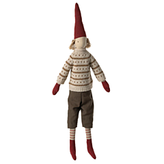 Maileg Weihnachtswichtel - Pixy size 4 - Junge mit gestrickter Pullover