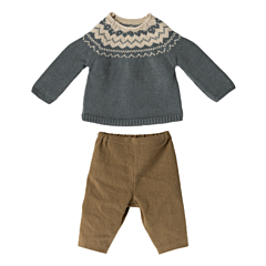 Maileg Hasen-Kleider - size 5 - gestrickter Pullover und Hosen - Spielzeug