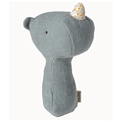 Maileg Rassel - Lullaby friends - Nashorn Rassel - Dusty blau. Taufgeschenk, Spielzeug