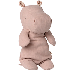 Maileg Kuscheltier - Safari friends medium Nilpferd Hellrosa - 34 cm. Spielzeug, Taufgeschenk