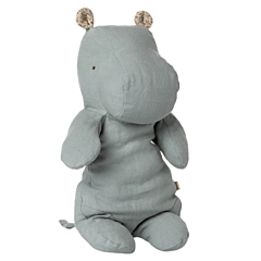 Maileg Kuscheltier - Safari friends medium Nilpferd Blaugrau - 34 cm. Spielzeug, Taufgeschenk