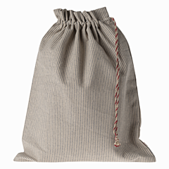 Maileg - Tasche mit Kordelzug - Stripes Sand Blue - Large