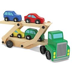 Autotransporter mit 4 Autos - Grün - Melissa & Doug