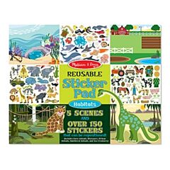 Wiederbenutzbare Sticker im Block - Tiere - Melissa & Doug