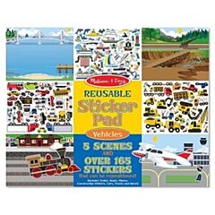 Wiederbenutzbare Sticker im Block - Fahrzeuge - Melissa & Doug