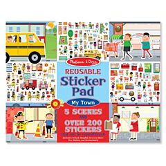 Wiederbenutzbare Sticker im Block - Meine Stadt - Melissa & Doug