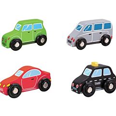 Holzautos - 4 Autos - New Classic Toys 