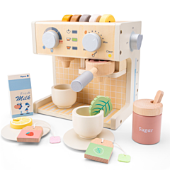 Kaufladen - Kaffeemaschine aus Holz, viele Teile - New Classic Toys. Spielzeug