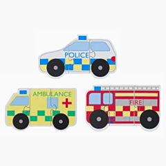 Puzzle - Notfallfahrzeuge 3 stk - Orange Tree Toys. Spielzeug