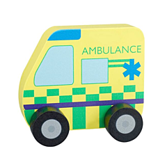 Krankenwagen aus Holz, Gelb - Orange Tree Toys. Spielzeug