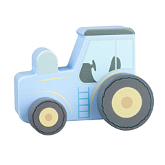 Traktor aus Holz, Blau - Orange Tree Toys. Spielzeug