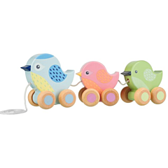Nachziehspielzeug aus Holz - Vögel - Orange Tree Toys. Spielzeug, Taufgeschenk