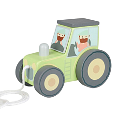 Nachziehspielzeug - Traktor, grün - Orange Tree Toys. Taufgeschenk, Spielzeug
