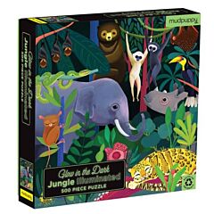 Puzzle - Glow in the dark - Urwald - 500 Teile - Mudpuppy