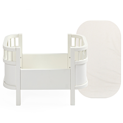 Sebra - Puppenbett mit Matratze - Classic white. Spielzeug