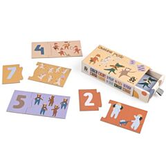 Sebra Puzzle - Zählen lernen 1 bis 10 - Toes/Builders. Tolles Puzzle