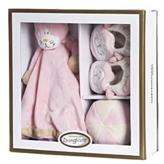 Teddykompaniet - Geschenkbox Diinglisar - Katze Rosa. Taufgeschenk