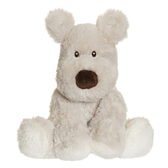 Teddykompaniet Kuscheltier - Hund Teddy Mocca, Grau - 18 cm. Spielzeug, Taufgeschenk