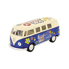 Spielzeugauto - VW Classical Bus - Hippie - Blau